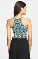 Thumbnail for your product : Lush Cutaway Shoulder Crop Tank (Juniors) (Online Only)