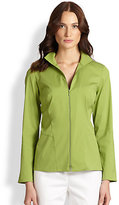 Thumbnail for your product : Lafayette 148 New York Kirsi Zip-Front Blouse
