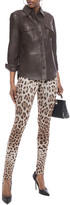Thumbnail for your product : Dolce & Gabbana Leopard-print Stretch-jersey Leggings