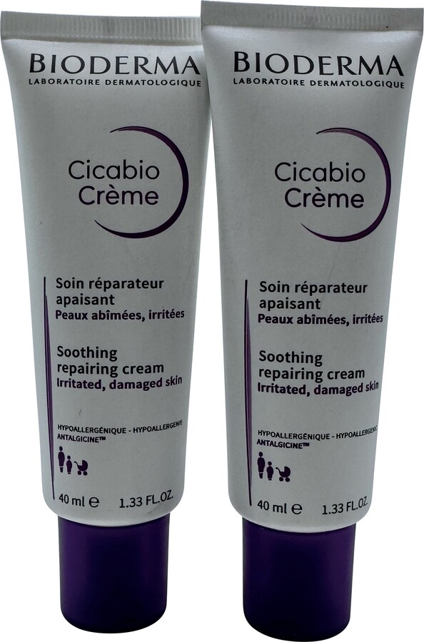 Bioderma Cicabo Cream Soothing Repairing Cream 1.33 OZ Set of 2