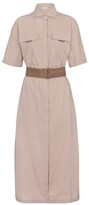 Thumbnail for your product : Brunello Cucinelli Embellished cotton shirt dress