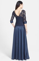 Thumbnail for your product : JS Collections V-Back Lace & Satin A-Line Gown