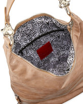 Thumbnail for your product : Hobo Jude Glossy Tumbled Leather Bag, Cammeo