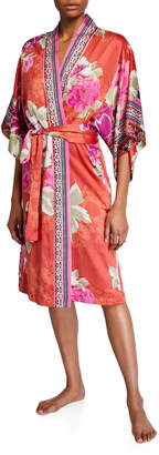 Natori Fusion Floral-Print Robe