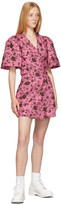 Thumbnail for your product : Ganni Pink Floral Wrap Dress