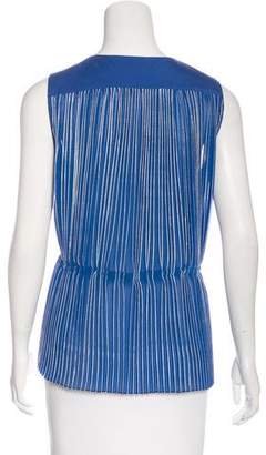 Piazza Sempione Pleated Sleeveless Top