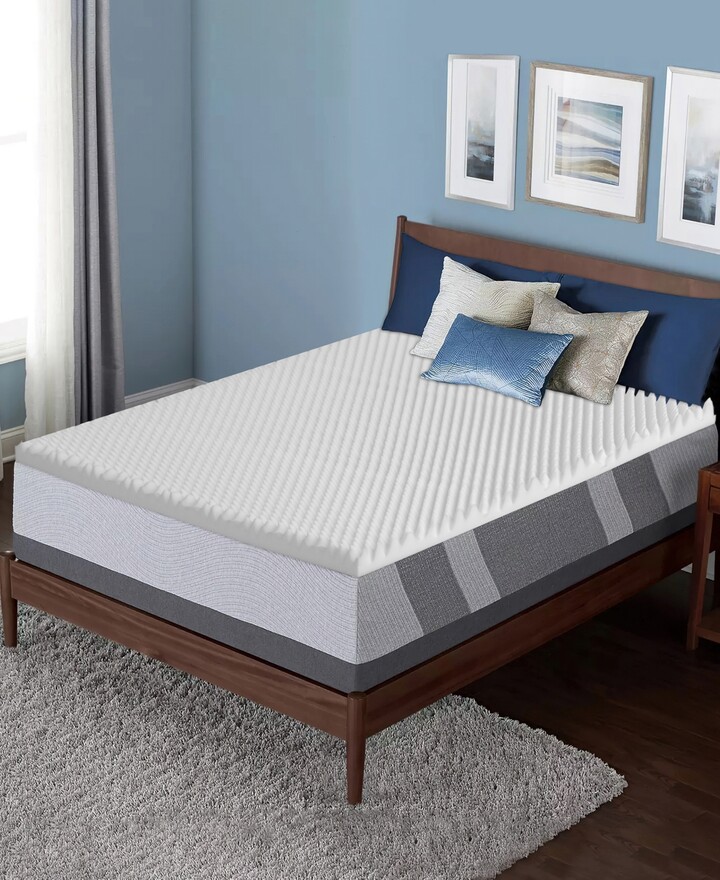 Payton 2" Convoluted Foam Mattress Topper, Queen