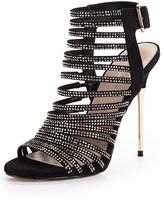 Thumbnail for your product : Carvela Girl Strappy Jewelled Metal Heel Sandals - Black