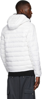Moncler White Down Galion Puffer Jacket