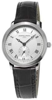 Frederique Constant Classics Slimline Stainless Steel & Leather-Strap Watch