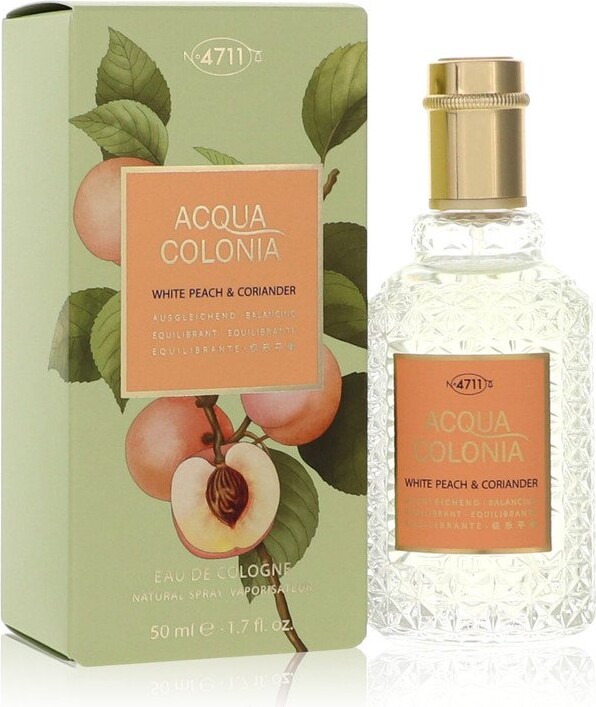 4711 Acqua Colonia White Peach & Coriander by Eau De Cologne Spray (Unisex) 1.7 oz for Women