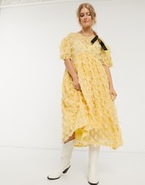 Thumbnail for your product : Sister Jane oversized mdi smock dress with full skirt in texture