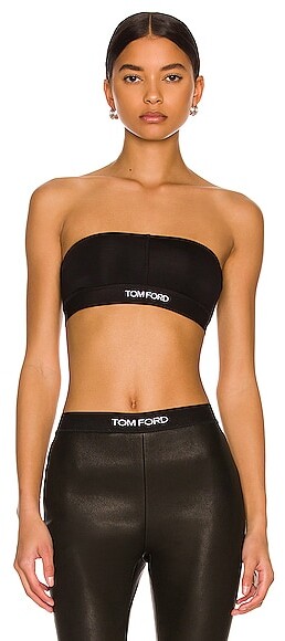 Tom Ford Double Peach Bandeau Bra in Black - ShopStyle