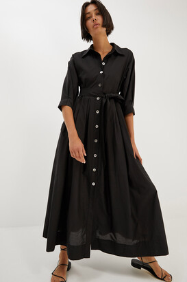 SABA Hera Silk Cotton Shirt Dress