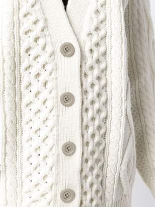 3.1 Phillip Lim cable knit V-neck cardigan