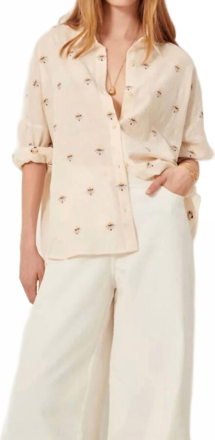 Sessun Botenzo Long Sleeve Shirt In Beige