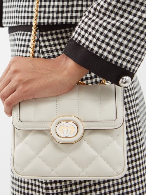 Gucci Deco Mini Quiltedleather Crossbody Bag ShopStyle