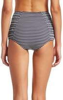 Thumbnail for your product : Jonathan Simkhai Striped High Waisted Bikini Bottom