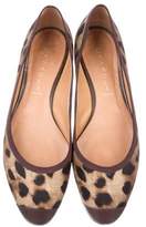 Thumbnail for your product : Casadei Printed Cap-Toe Flats