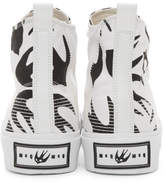 Thumbnail for your product : McQ White and Black Plimsoll Platform High Sneakers