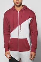Thumbnail for your product : boohoo Spliced Hooded Onesie