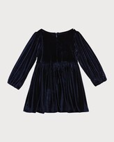 Thumbnail for your product : Bardot Junior Girl's Lindsey Bow Velour Mini Dress, Size Newborn-3