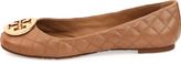 Thumbnail for your product : Tory Burch Quinn Quilted Ballerina Flat, Beige