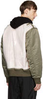Thumbnail for your product : Christian Dada Green Detached Flight Jacket