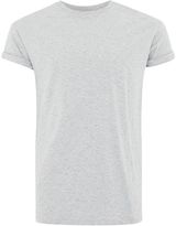 Thumbnail for your product : Topman Blue Slub Muscle Fit Roller T-Shirt