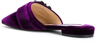 Prada embellished slippers