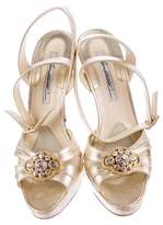 Thumbnail for your product : Brian Atwood Embellished Platform Sandals