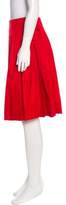 Thumbnail for your product : Prada Pleated Knee-Length Skirt