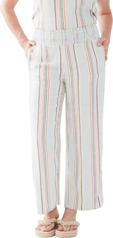 FDJ Beachy Stripe Pull On Pant In Multi