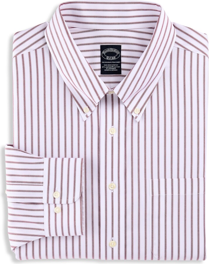 Brooks Brothers Non-Iron Striped Dress Shirt