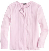 Thumbnail for your product : J.Crew Collection silk pintuck blouse