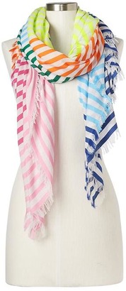 Gap Stripe fringe scarf