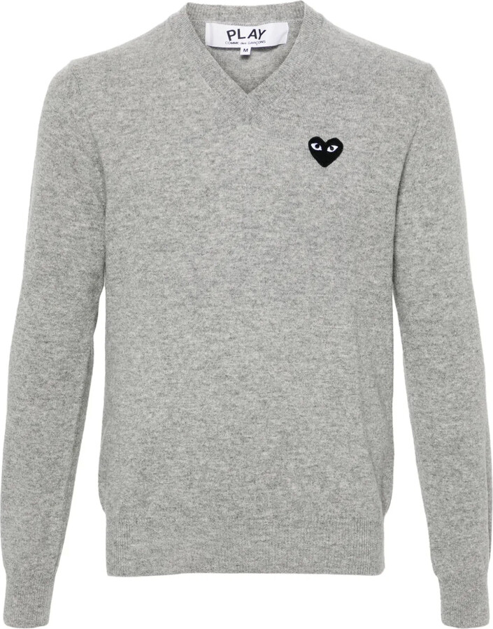Comme des Garçons PLAY Mélange-Effect Wool Jumper