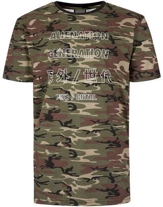 Antioch Camouflage Alien Generation Print T-Shirt*