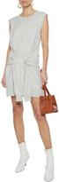 Thumbnail for your product : Current/Elliott The Suns Out Tie-front Cotton And Cashmere-blend Mini Dress