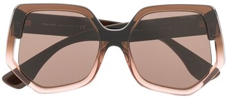 Miu Miu Eyewear Irregular-Frame Sunglasses