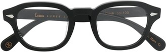 Lesca Posh chunky round-frame glasses