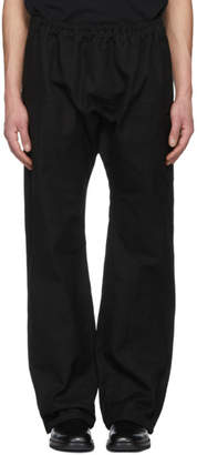Raf Simons Black Long Elastic Trousers