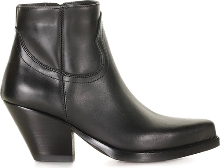 Sonora Leather Pointed Cowboy Boots