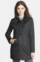 Thumbnail for your product : Marc New York 1609 Marc New York by Andrew Marc Marc New York Faux Leather Trim Rain Jacket with Removable Bib (Online Only)