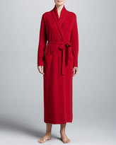 Thumbnail for your product : Neiman Marcus Monogrammed Cashmere Robe, Red