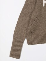 Thumbnail for your product : Zadig & Voltaire Kids Rock intarsia rib-trimmed jumper