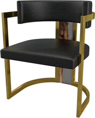 Arditi Collection Leather Upholstered Wingback Arm Chair