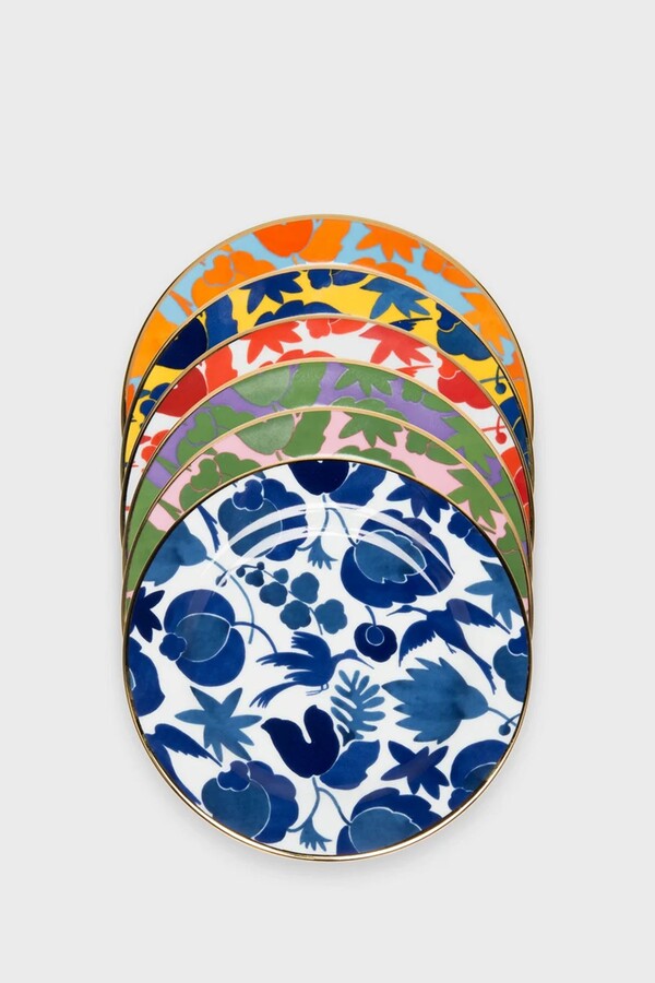 Wildbird Mix Dessert Plates (Set of 6)