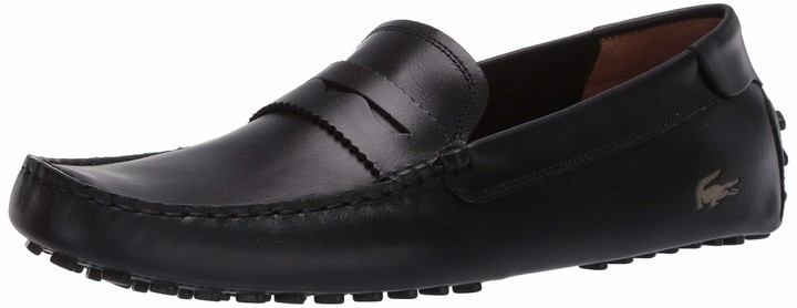 lacoste slip on black