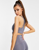 Thumbnail for your product : ASOS 4505 sports bra with lingerie inspired seam detail